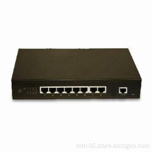 8-port Gigabit Ethernet Switch, Supports Store-and-forward Switching Method